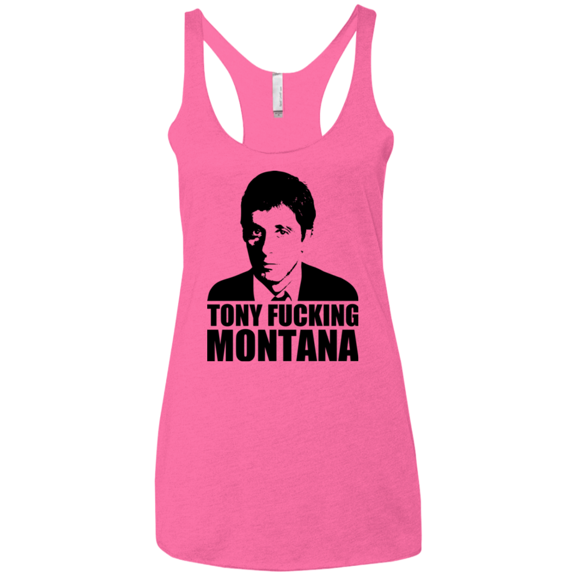 Tony Fucking Montana Women's Triblend Racerback Tank