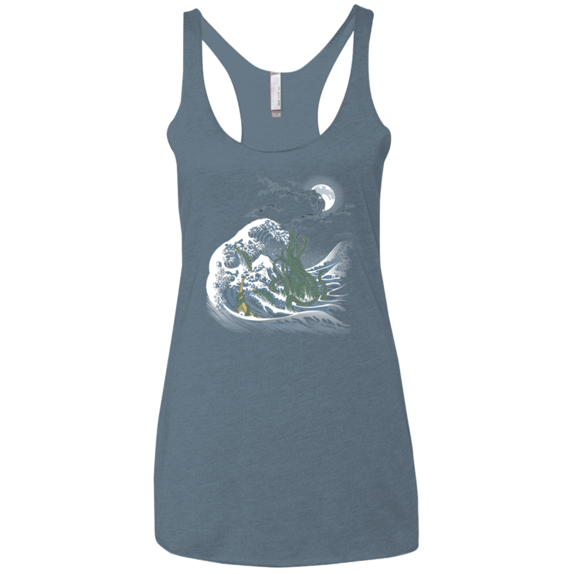 Wave Of R'lyeh Women's Triblend Racerback Tank
