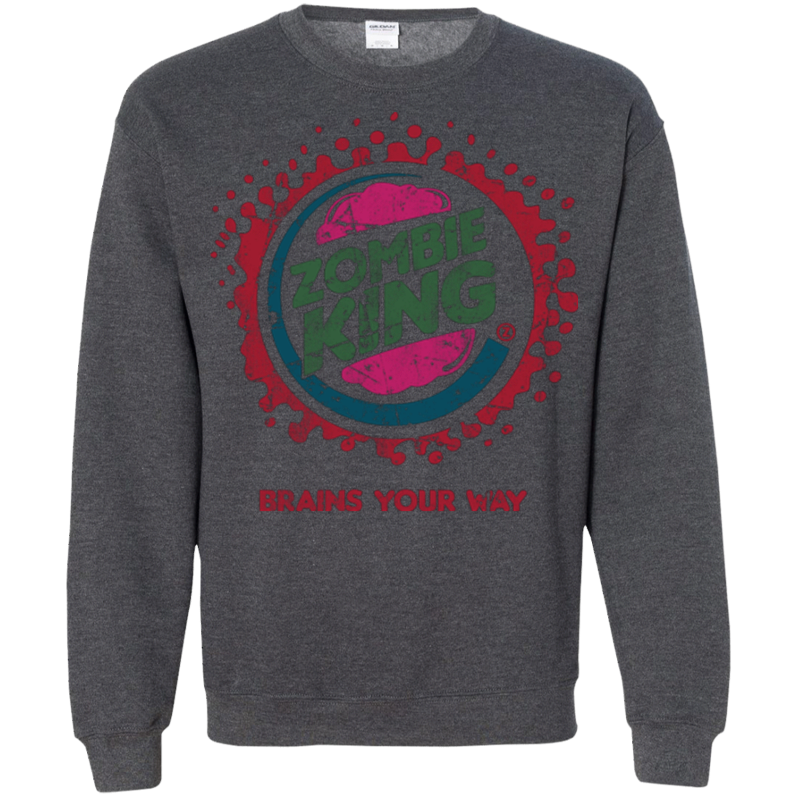 Zombie King Crewneck Sweatshirt