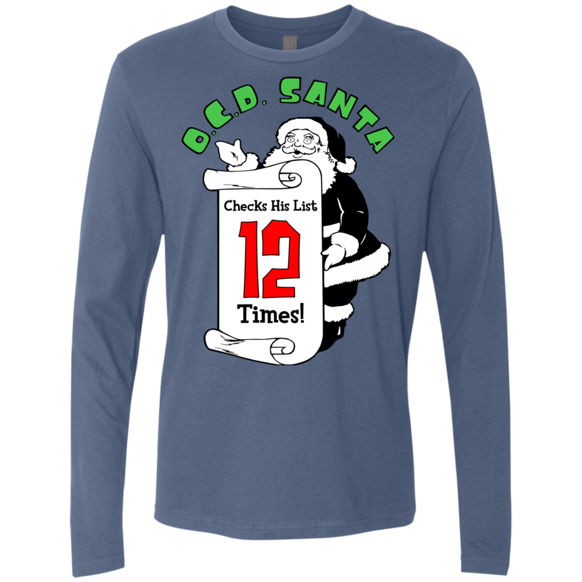 OCD Santa Men's Premium Long Sleeve