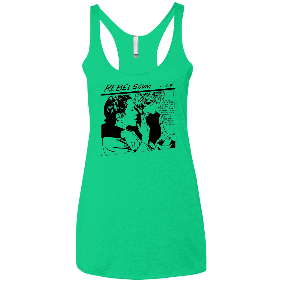 Rebel Scum Women's Triblend Racerback Tank