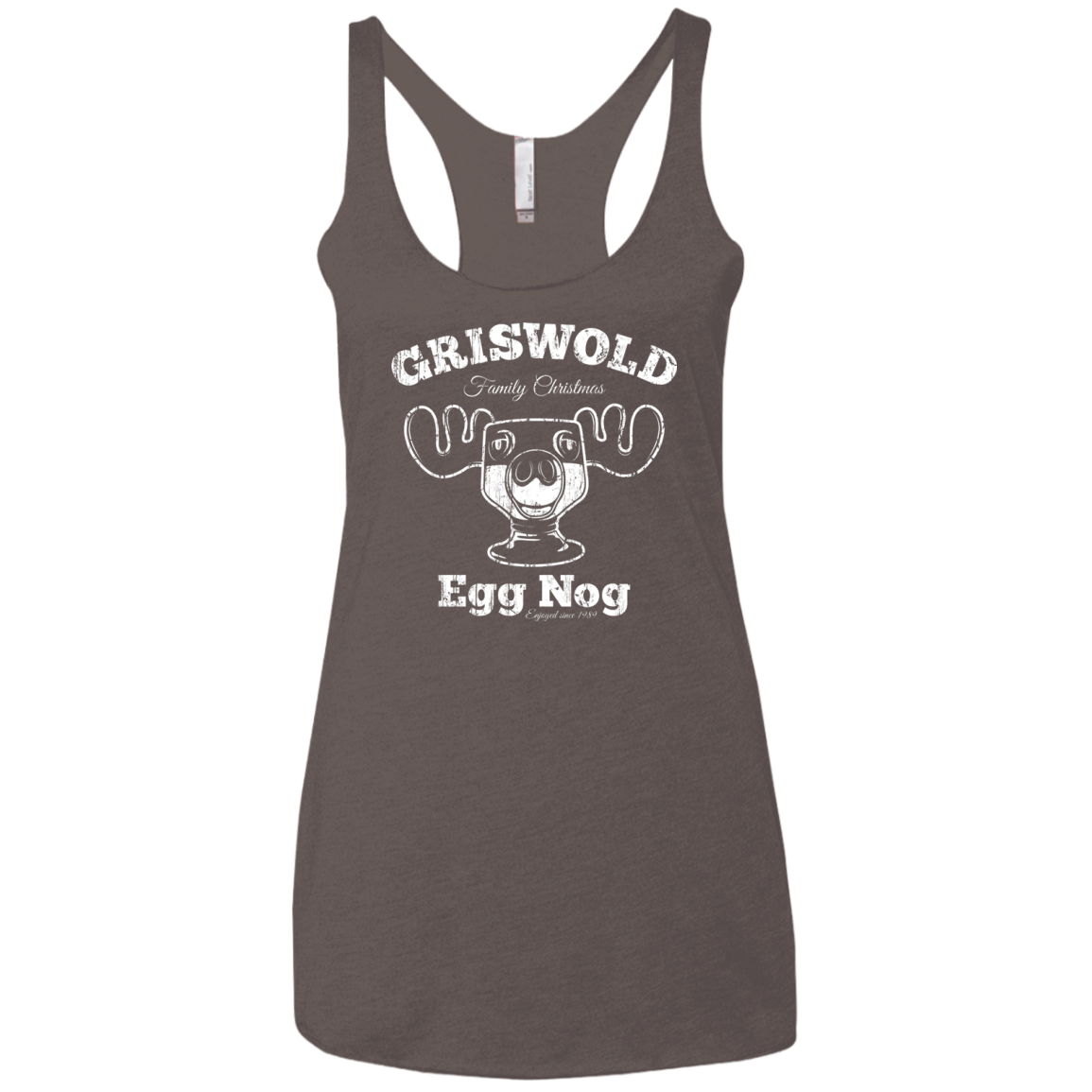 Griswold Christmas Egg Nog Women's Triblend Racerback Tank