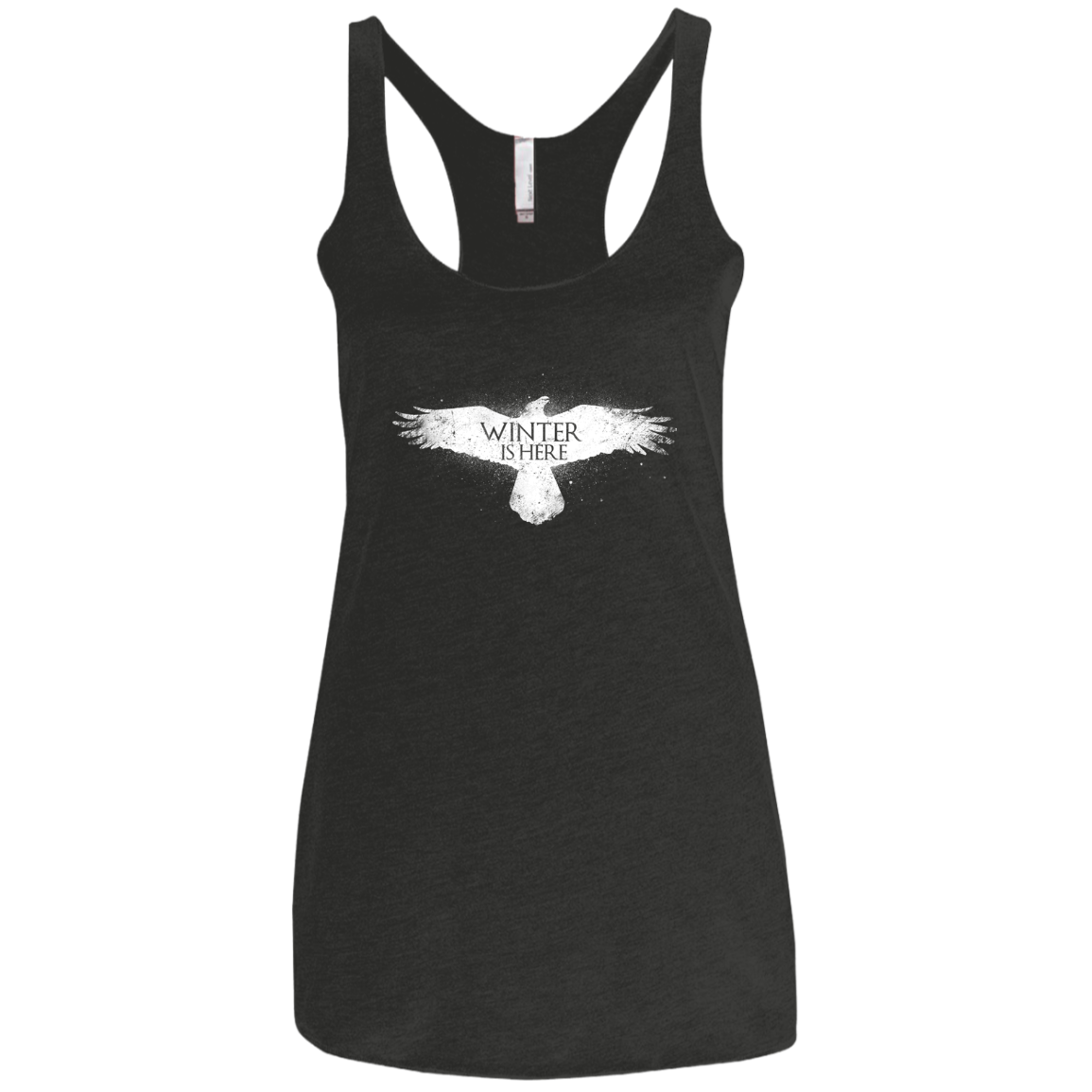Winter is here Women's Triblend Racerback Tank