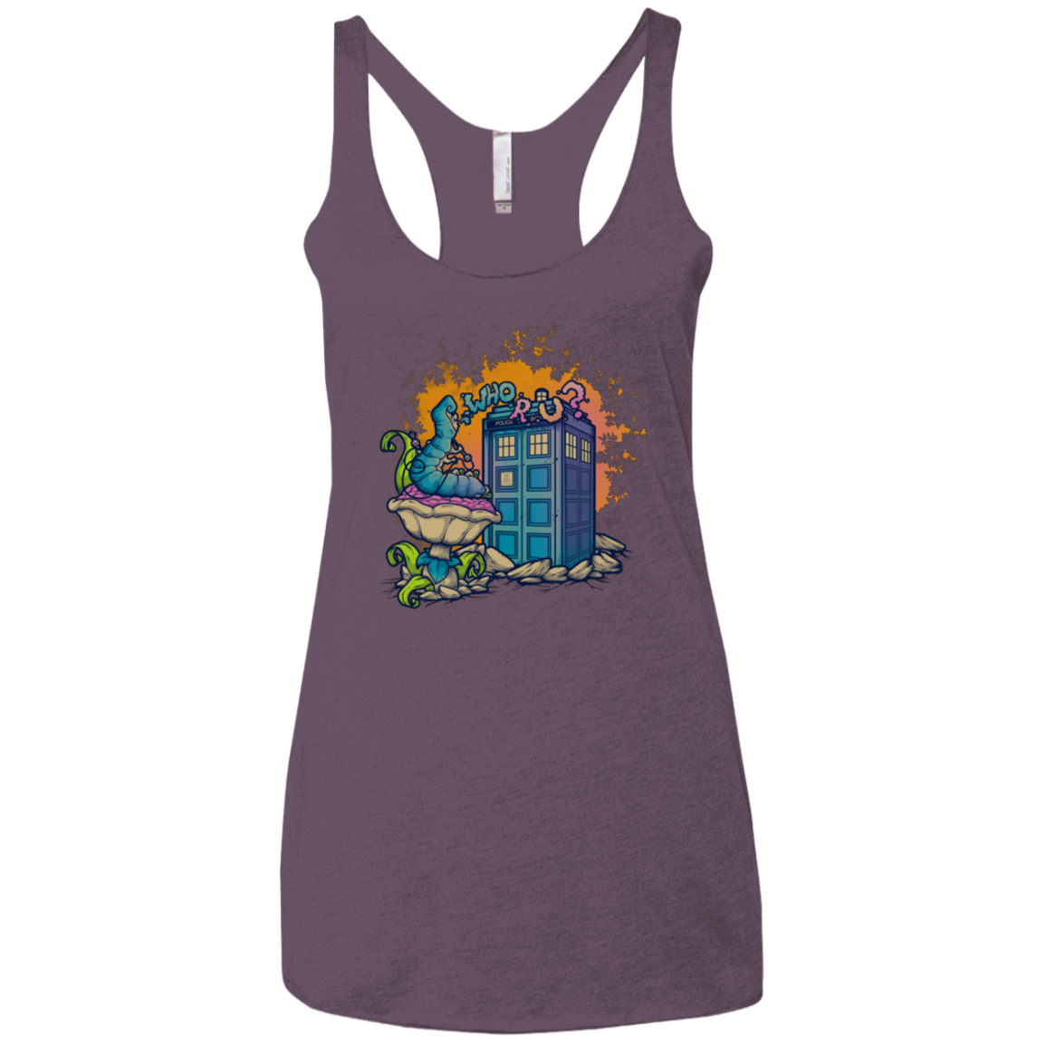 WHO R U 2 Women's Triblend Racerback Tank
