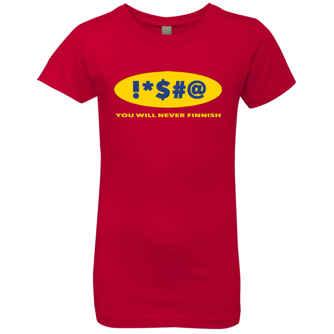 Swearing Never Finnish Girls Premium T-Shirt