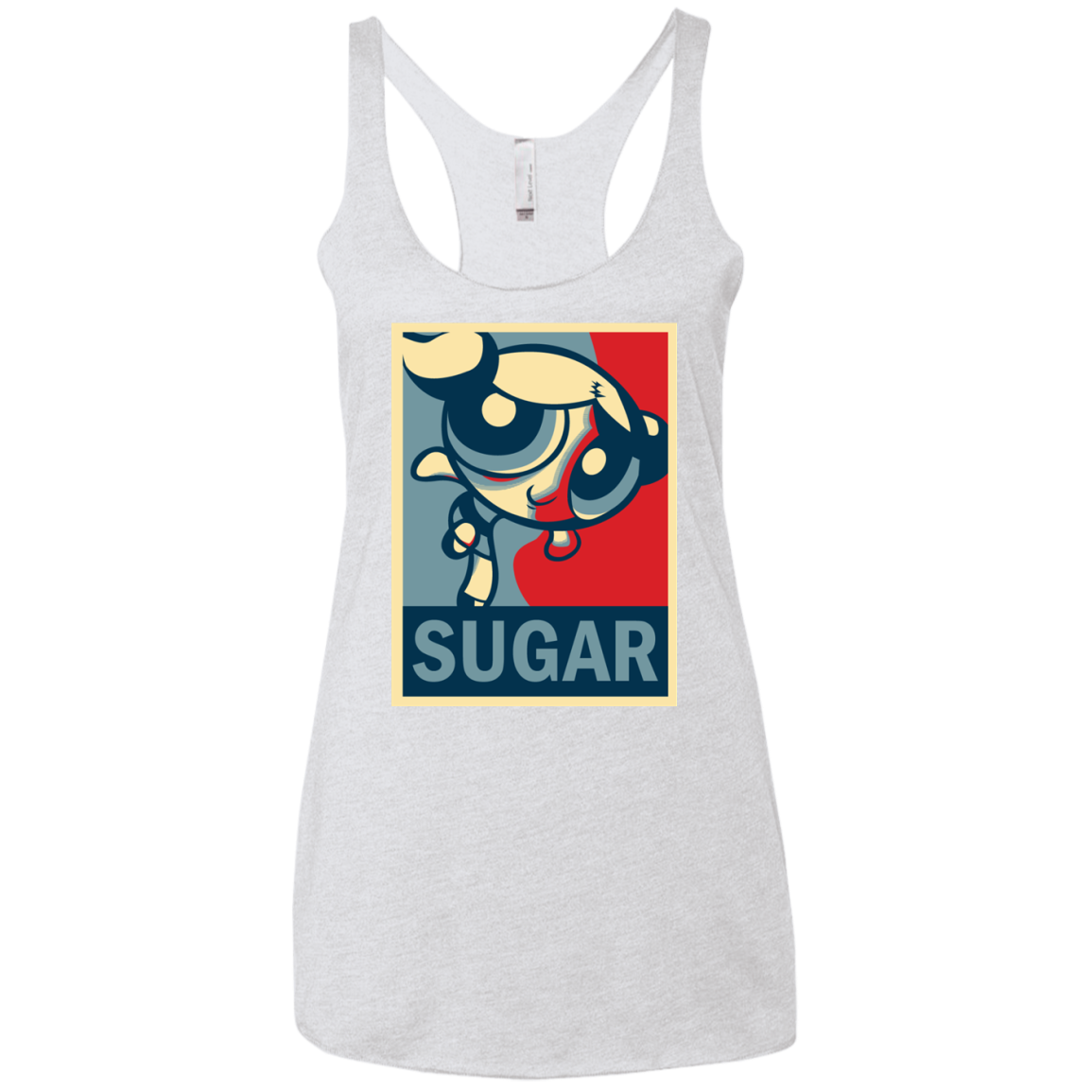Sugar Powerpuff Women's Triblend Racerback Tank