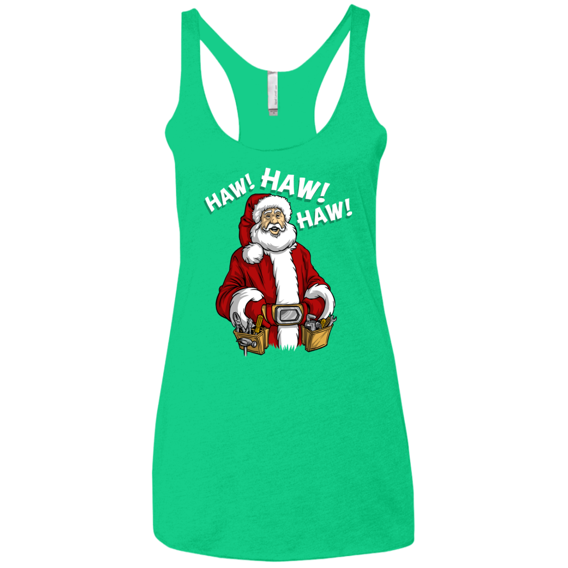 The Santa Clause tool man Taylor Women's Triblend Racerback Tank