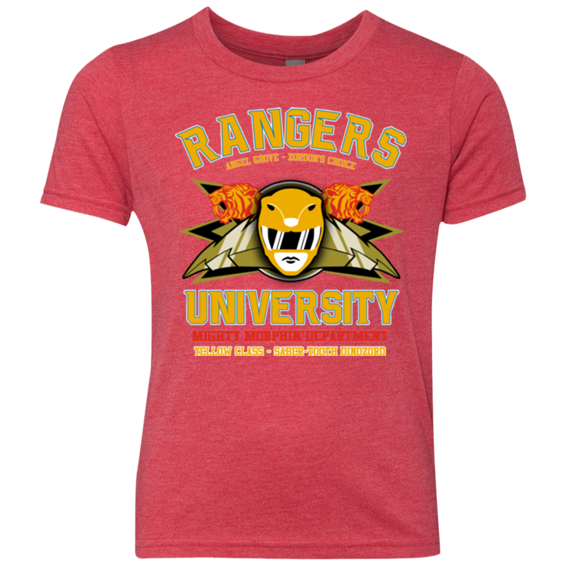 Rangers U Yellow Ranger Youth Triblend T-Shirt