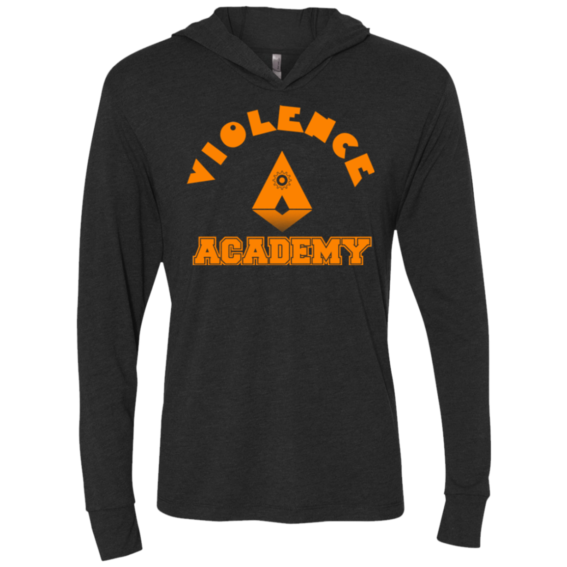 Violence Academy Triblend Long Sleeve Hoodie Tee