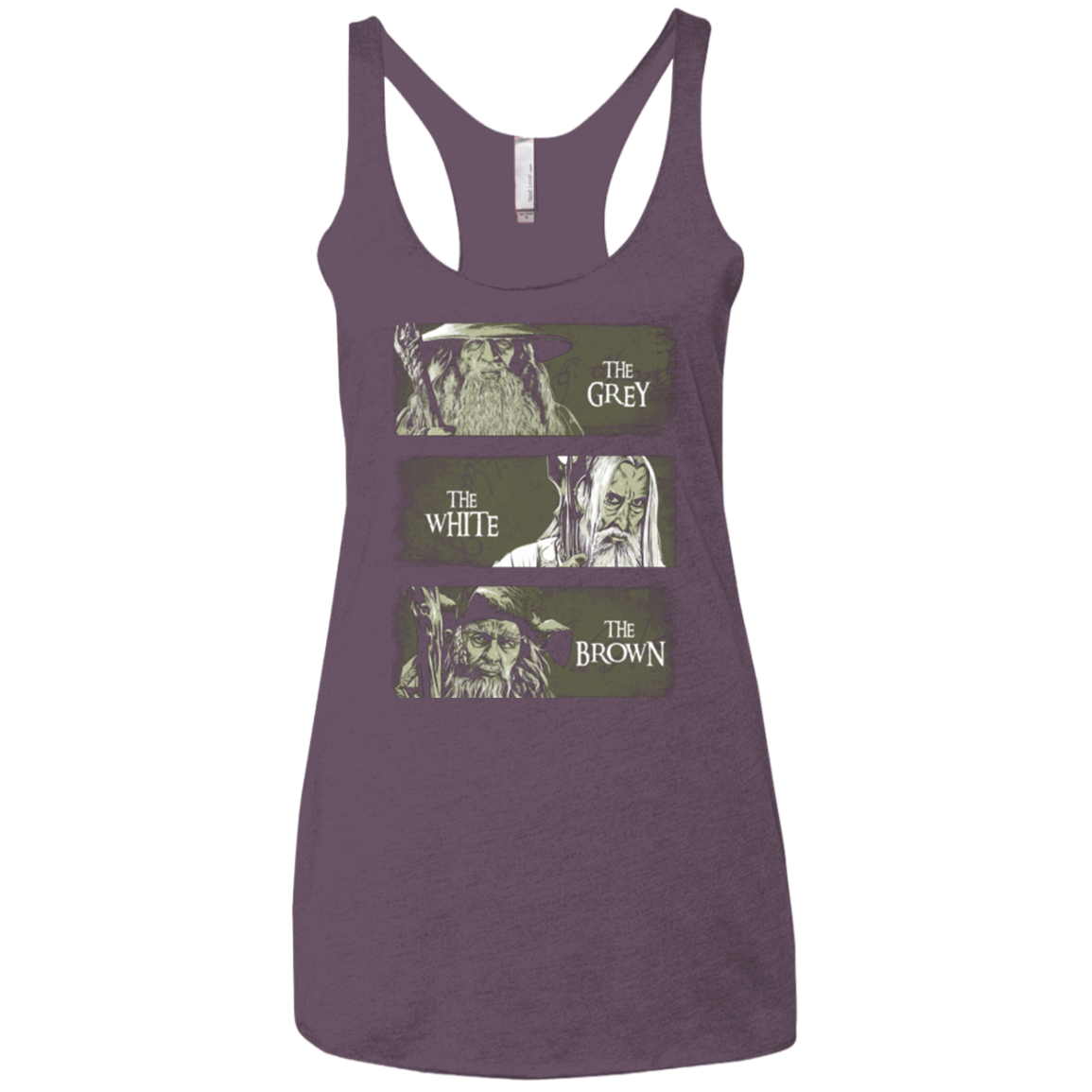 Wizards of Middle Earth Women's Triblend Racerback Tank
