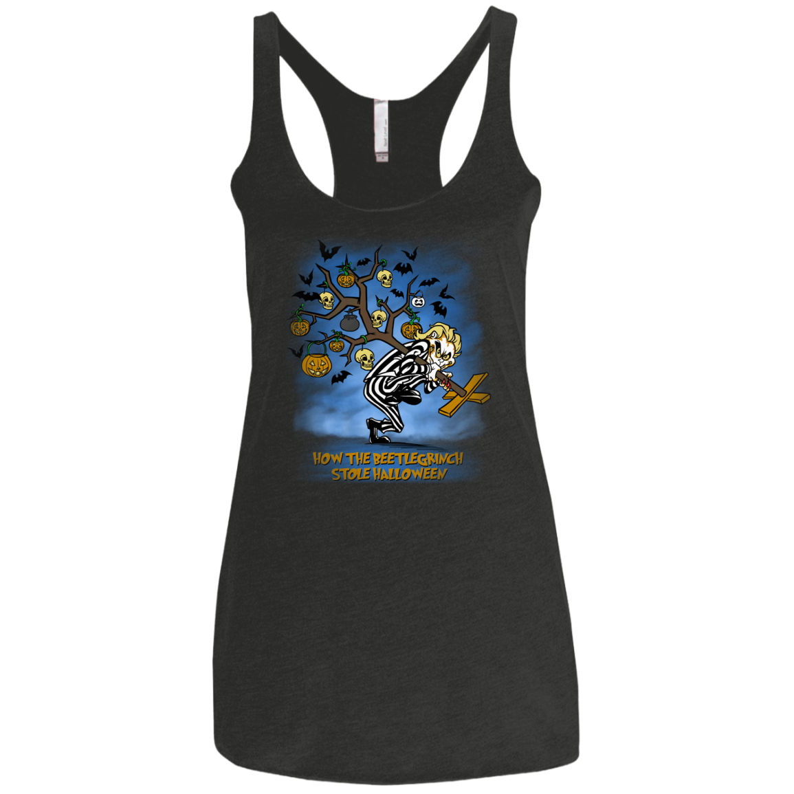 Beetlegrinch Women's Triblend Racerback Tank