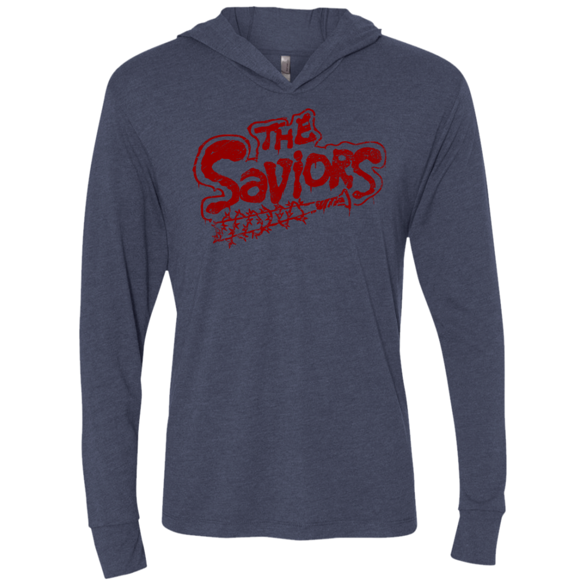 The Saviors Triblend Long Sleeve Hoodie Tee