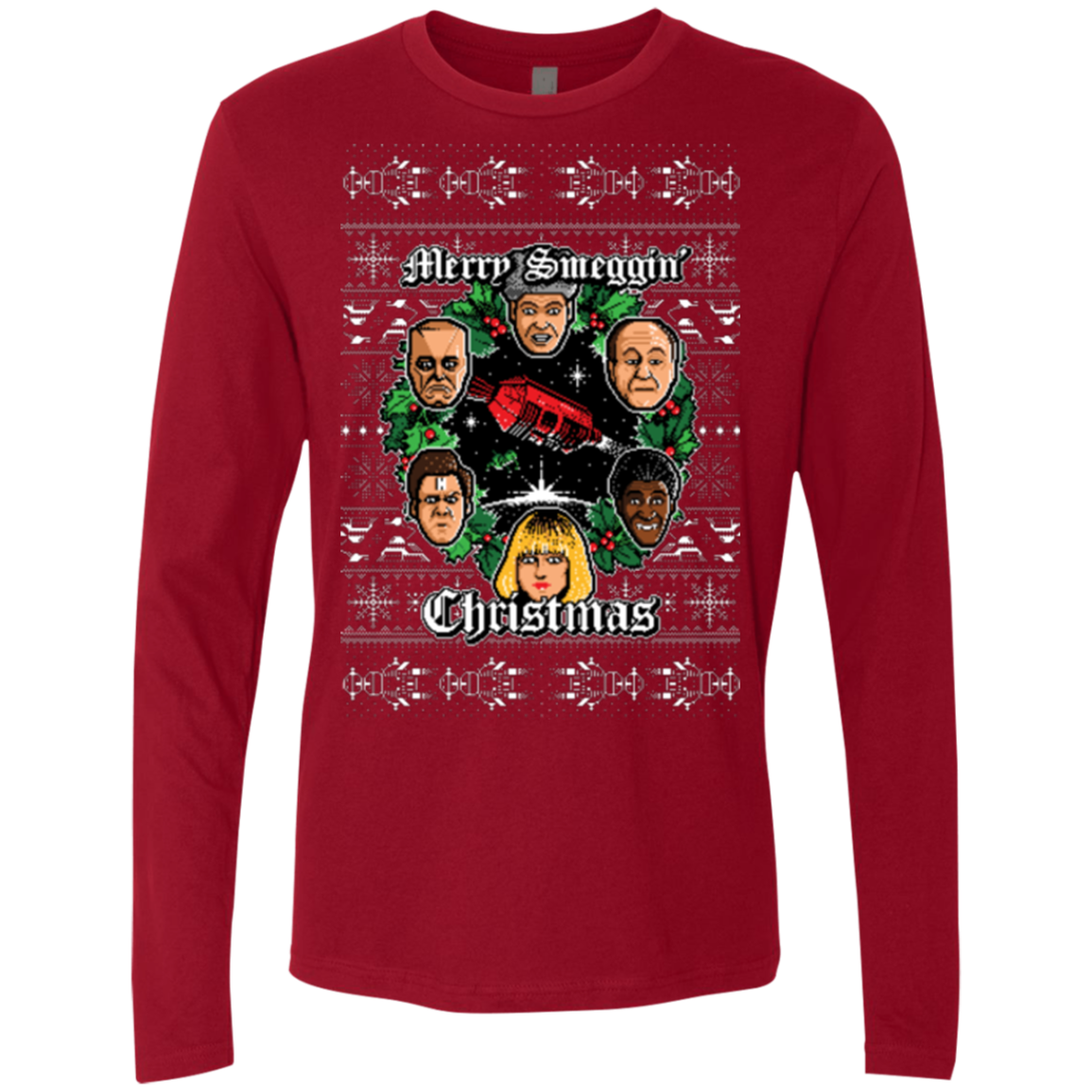 Merry Smeggin Christmas Men's Premium Long Sleeve