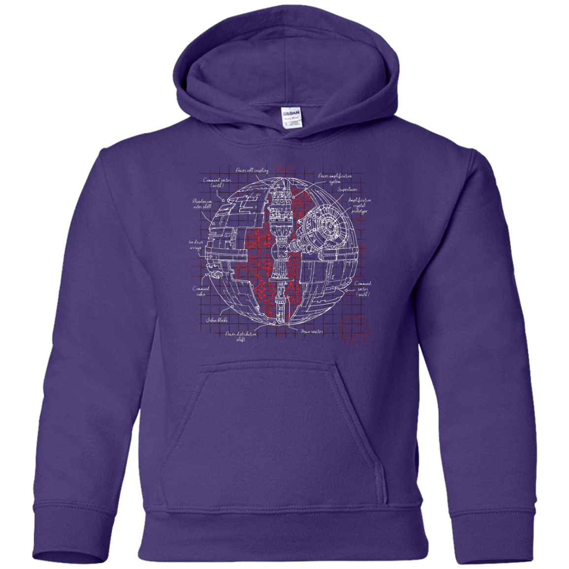 Death Star Plan Youth Hoodie