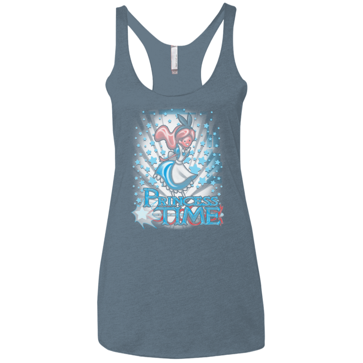 Princess Time Alice Women's Triblend Racerback Tank