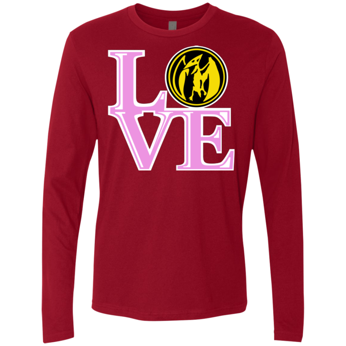 Pink Ranger LOVE Men's Premium Long Sleeve