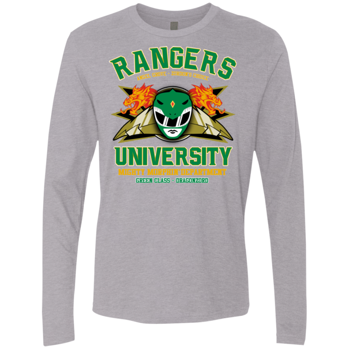 Rangers U Green Ranger Men's Premium Long Sleeve