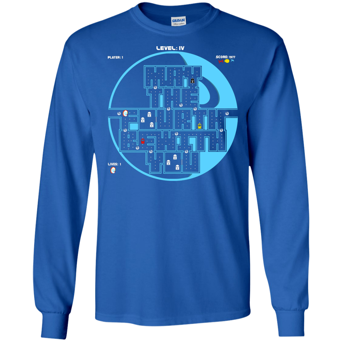 Pacman May The Fourth Men's Long Sleeve T-Shirt