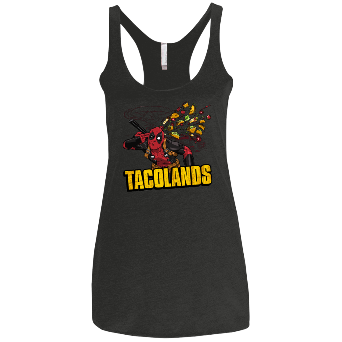 Tacolands Women's Triblend Racerback Tank