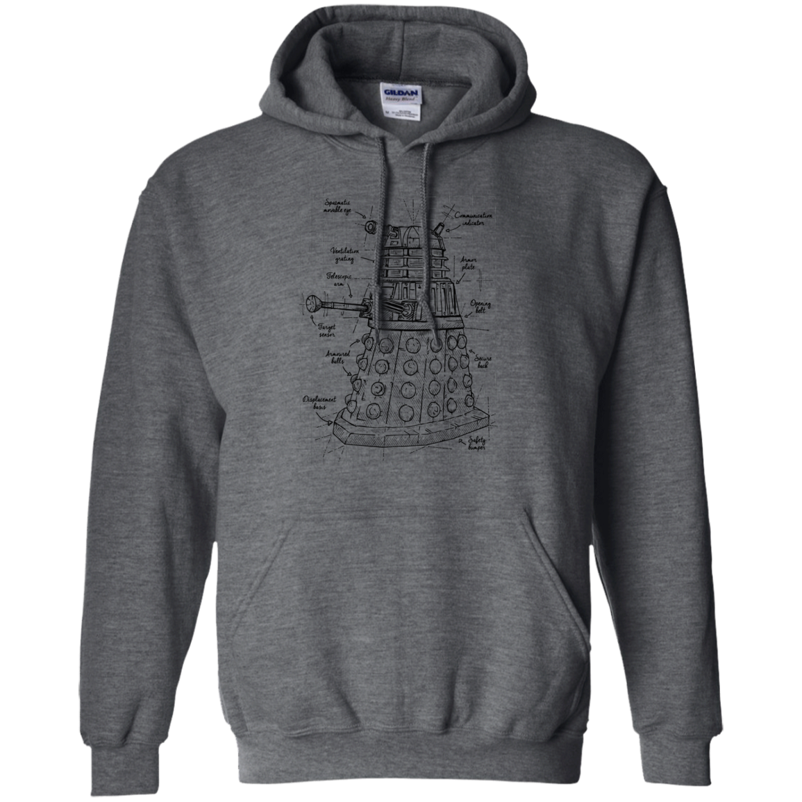 Dalek Plan Pullover Hoodie