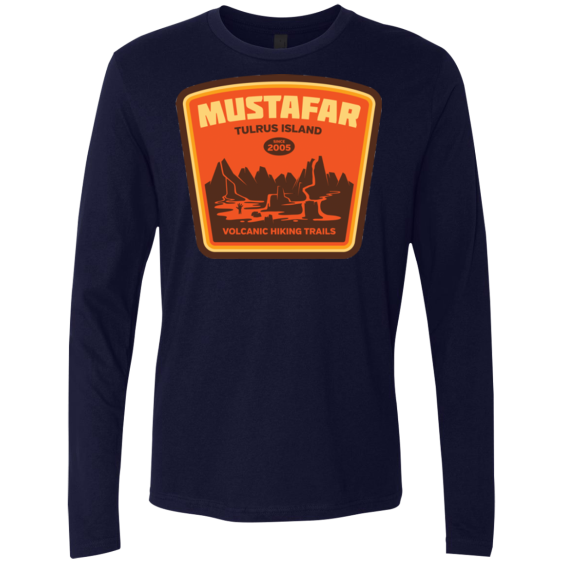 Volcanic Hiking Trails Men's Premium Long Sleeve