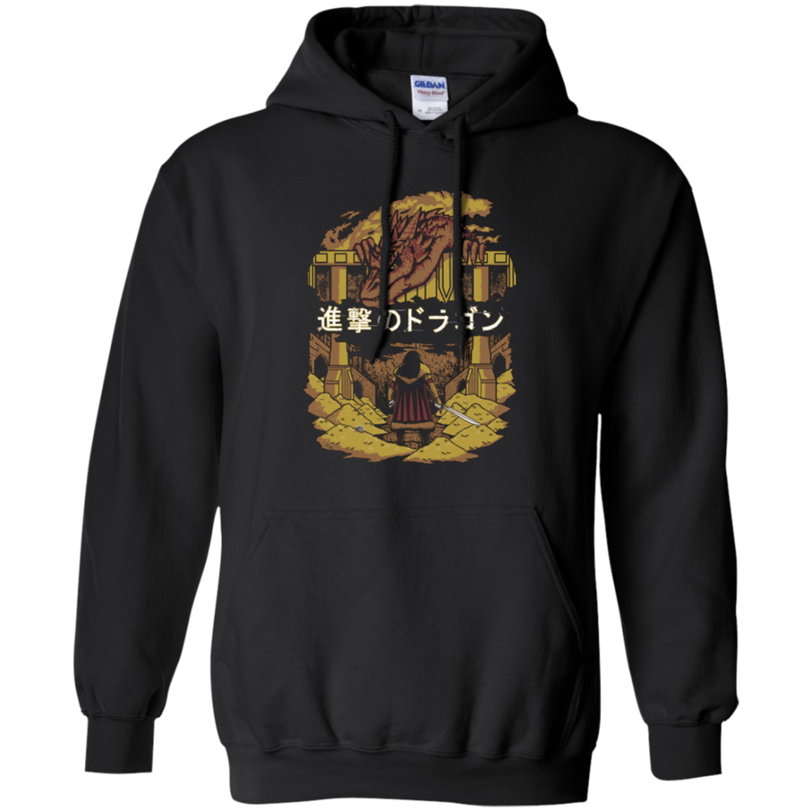 Attack on Dragon Pullover Hoodie