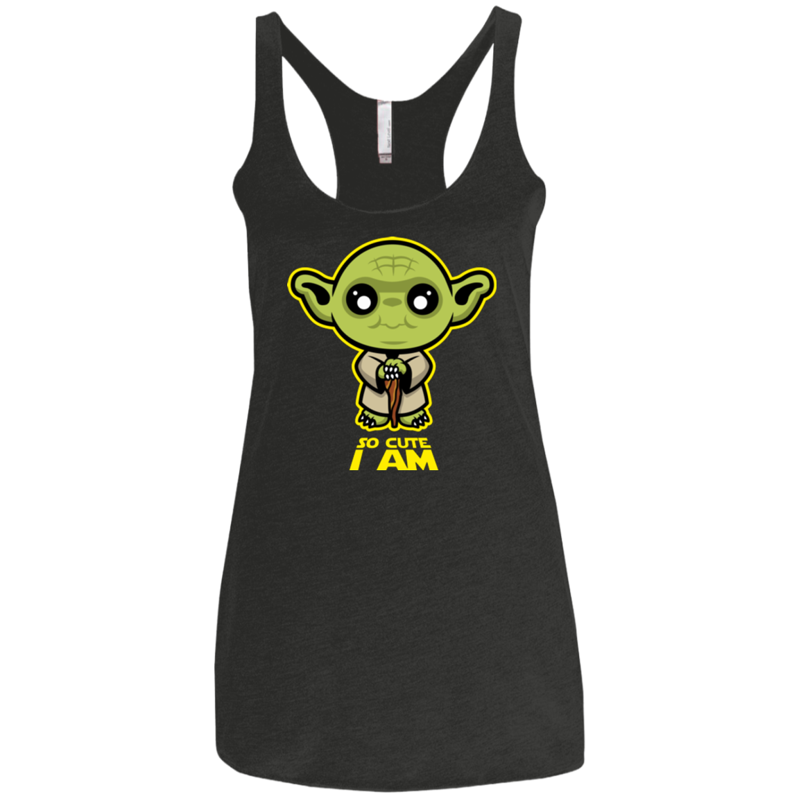 So Cute I Am Women's Triblend Racerback Tank