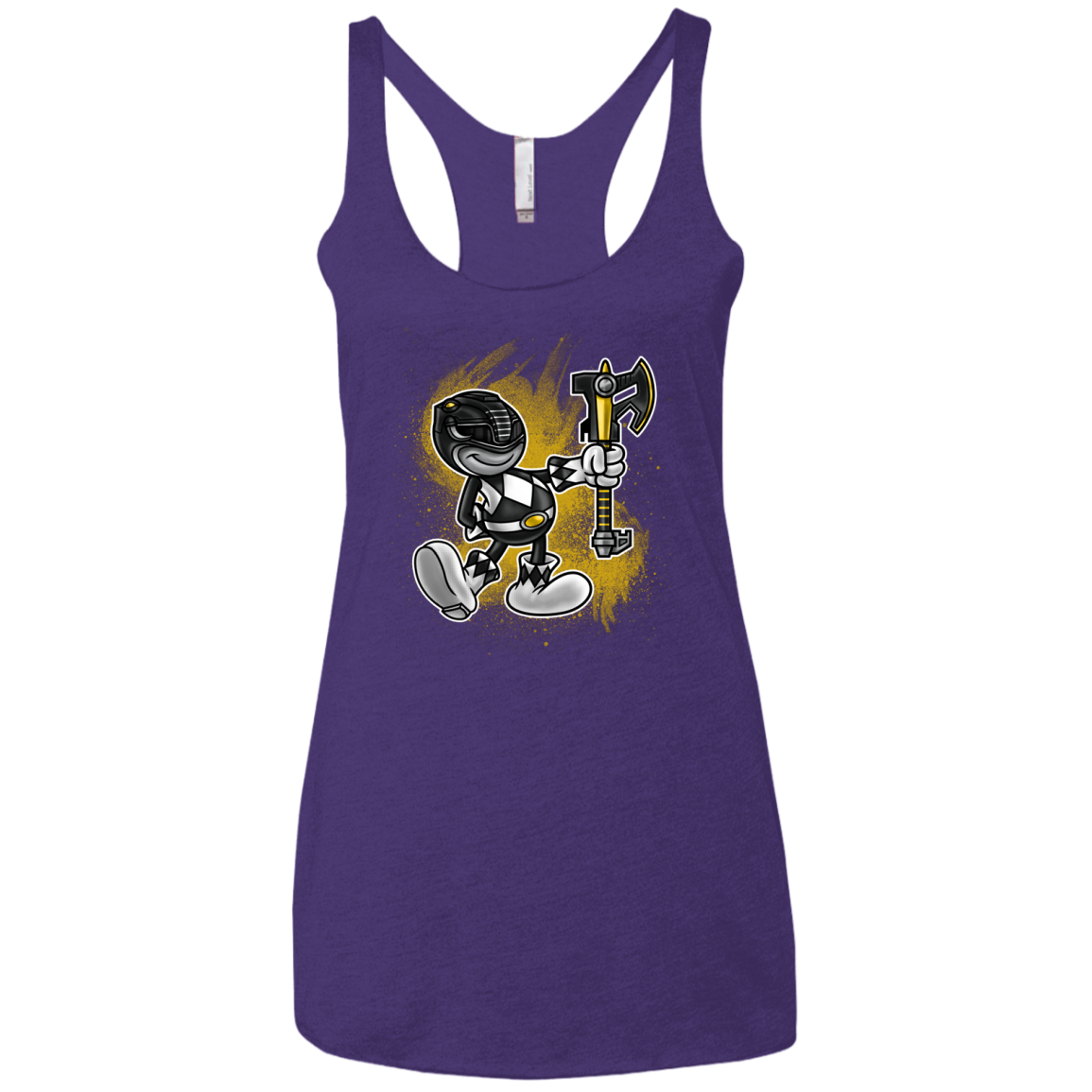 Black Ranger Artwork Women's Triblend Racerback Tank