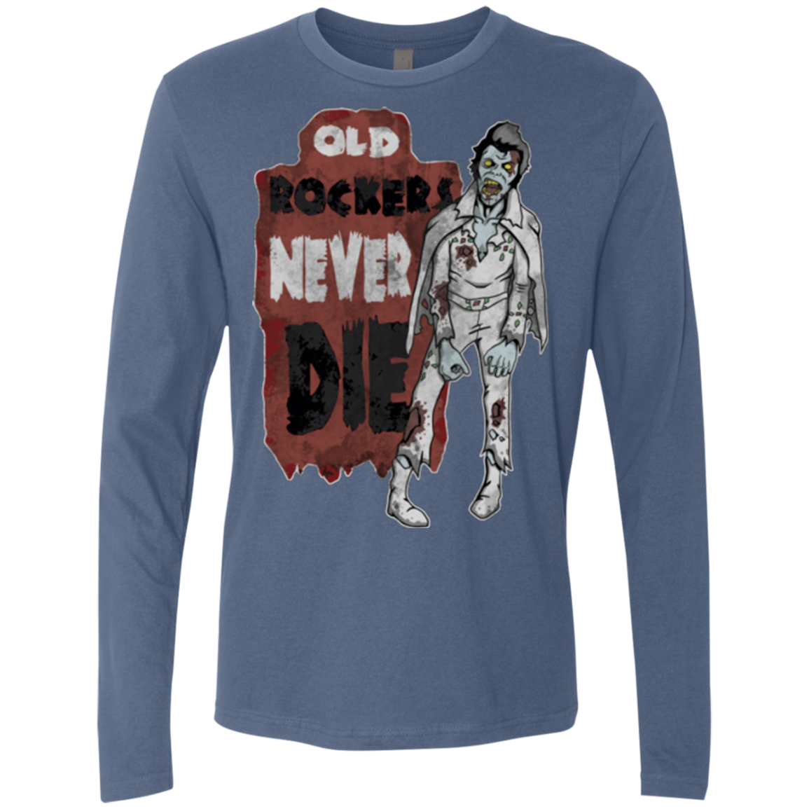 Old Rockers Never Die Men's Premium Long Sleeve
