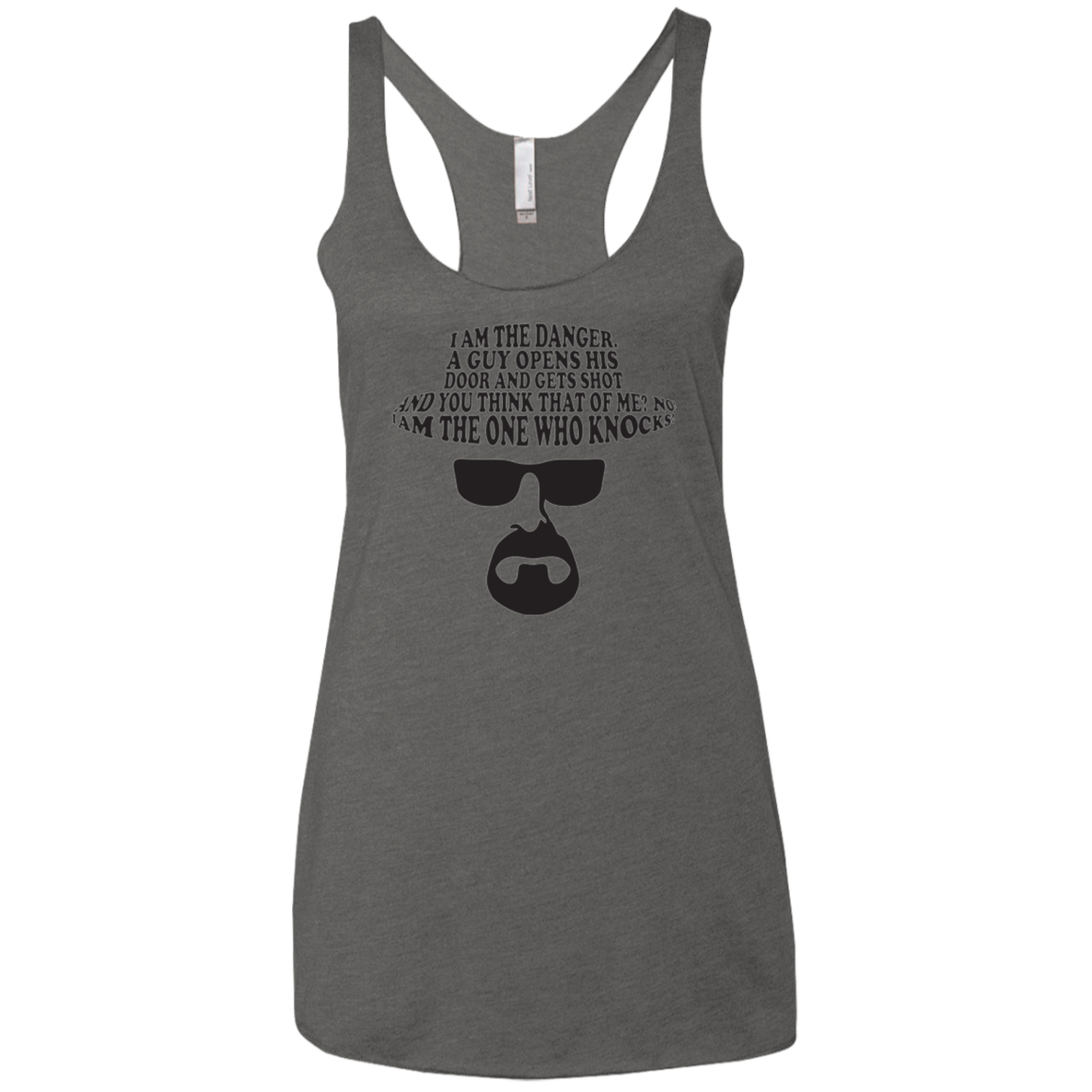 The One Who Knocks Women's Triblend Racerback Tank