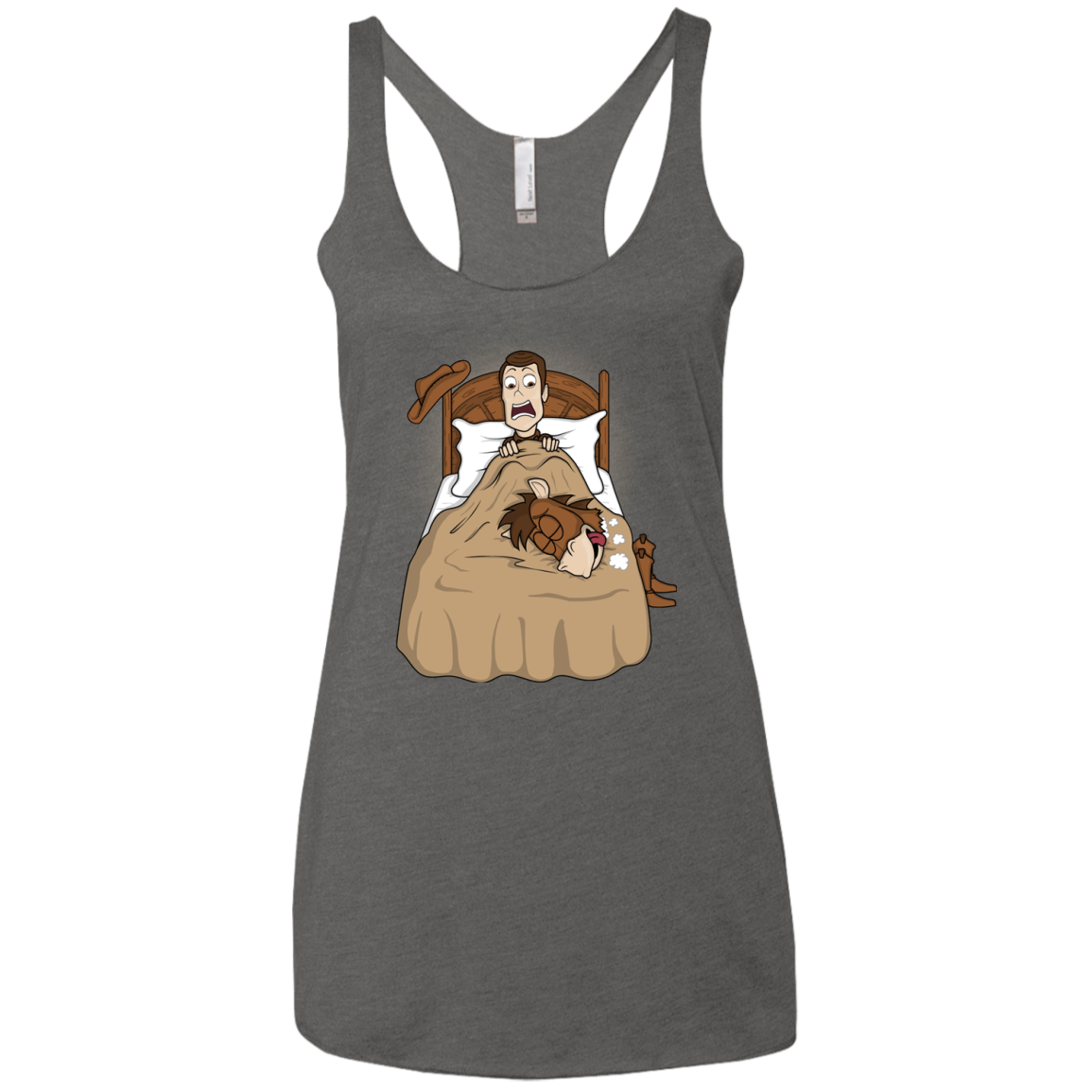 TOY PADRINO Women's Triblend Racerback Tank