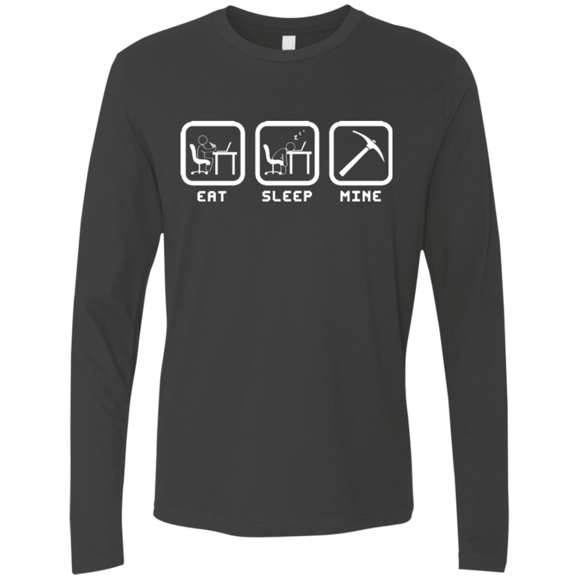 Eat Sleep Mine Men's Premium Long Sleeve