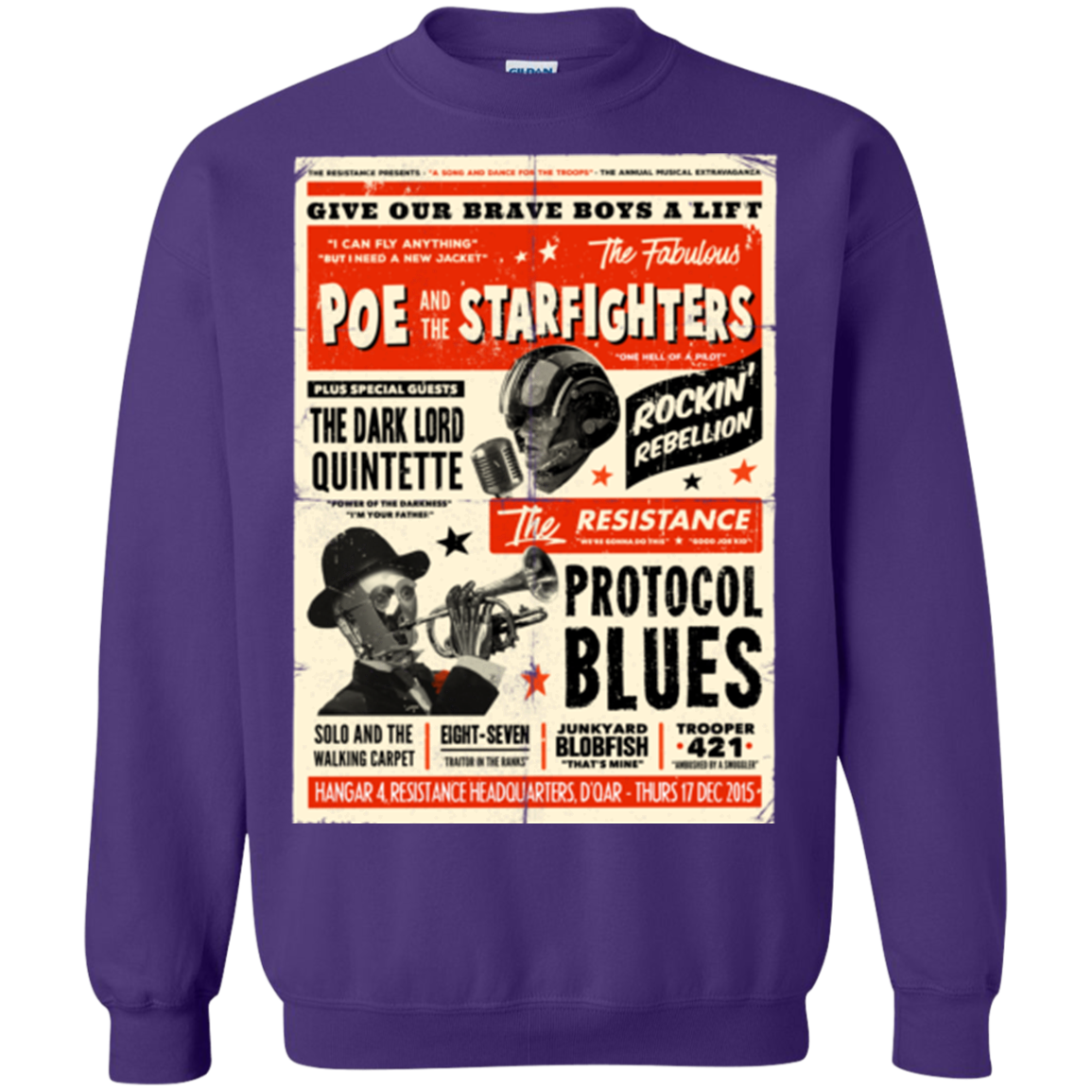 Poe and The Starfighters Crewneck Sweatshirt