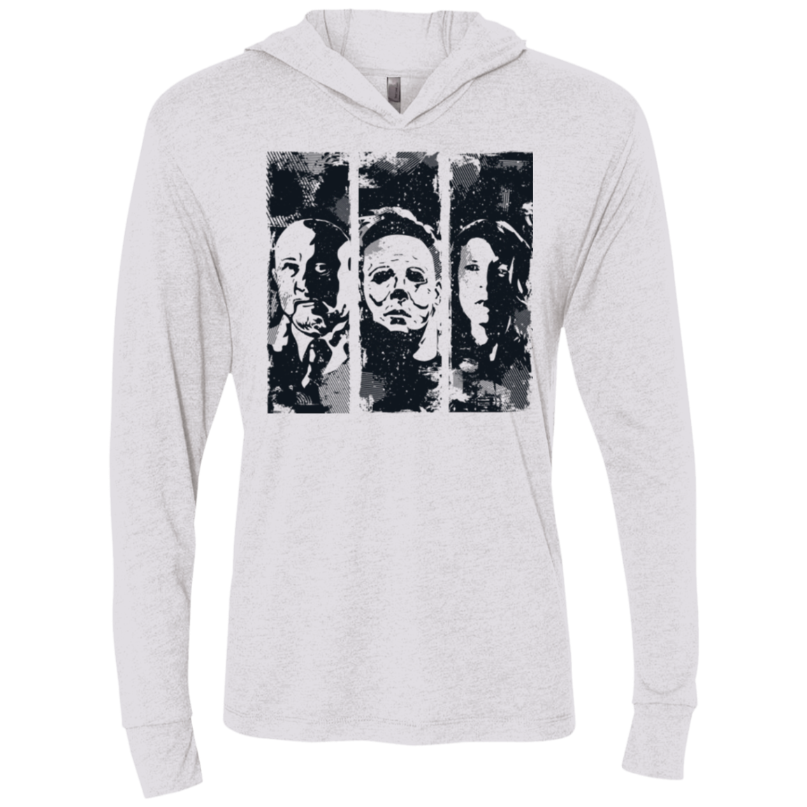 HALLOWEEN Triblend Long Sleeve Hoodie Tee