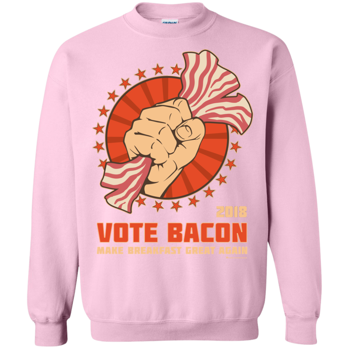 Vote Bacon In 2018 Crewneck Sweatshirt