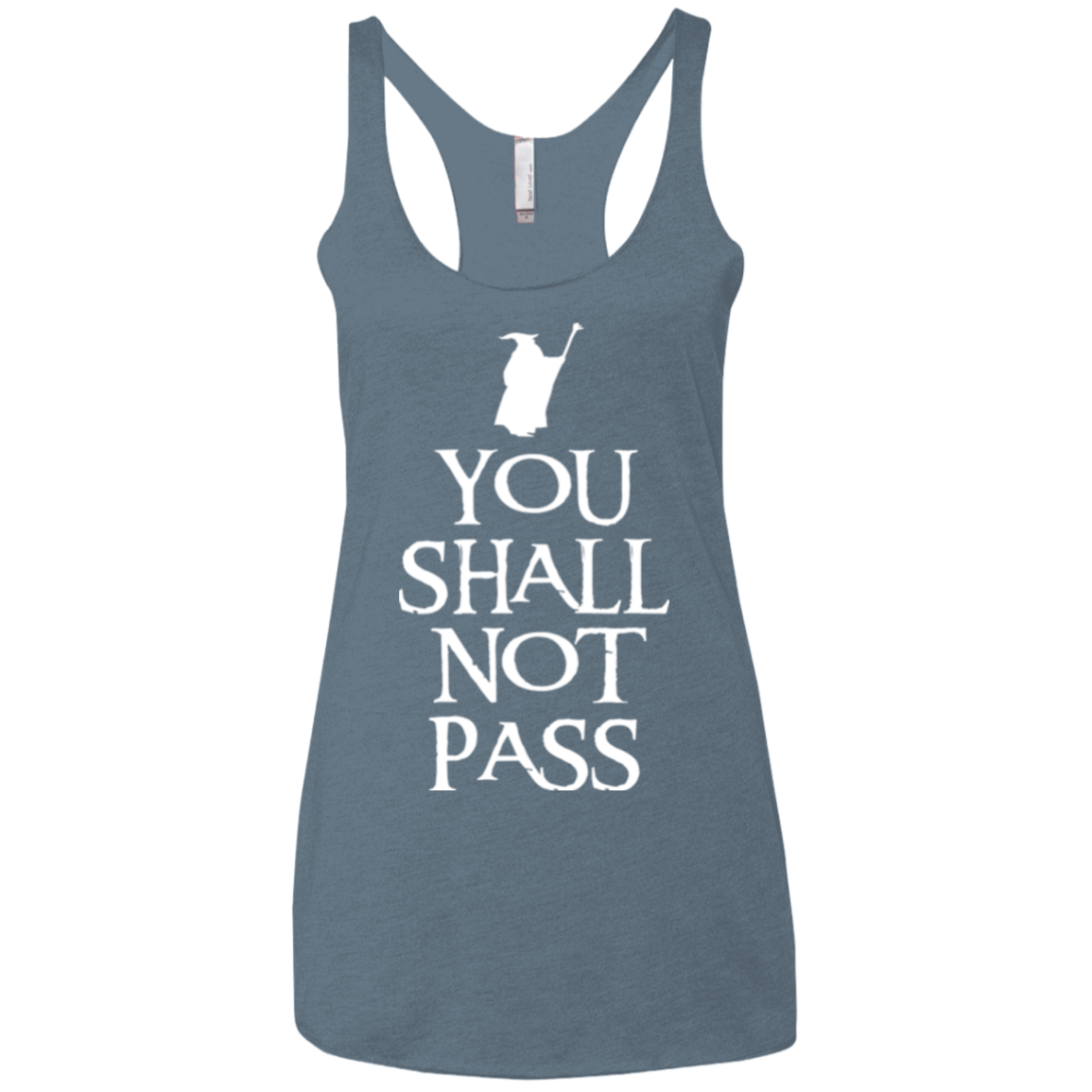 You shall not pass Women's Triblend Racerback Tank
