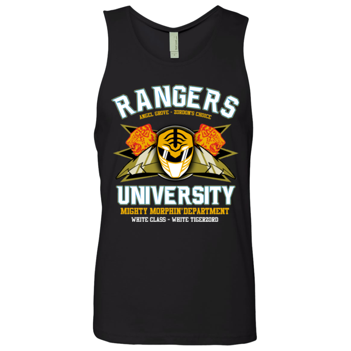 Rangers U White Ranger Men's Premium Tank Top
