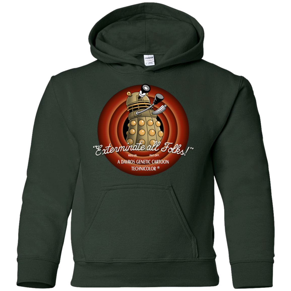 Exterminate All Folks Youth Hoodie