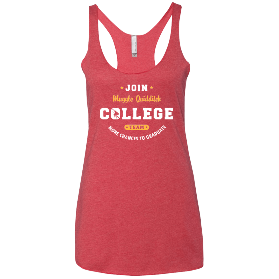 Muggle Quidditch Women's Triblend Racerback Tank