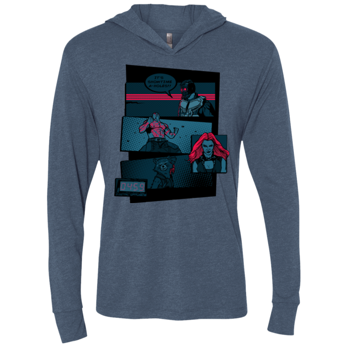 Showtime Triblend Long Sleeve Hoodie Tee