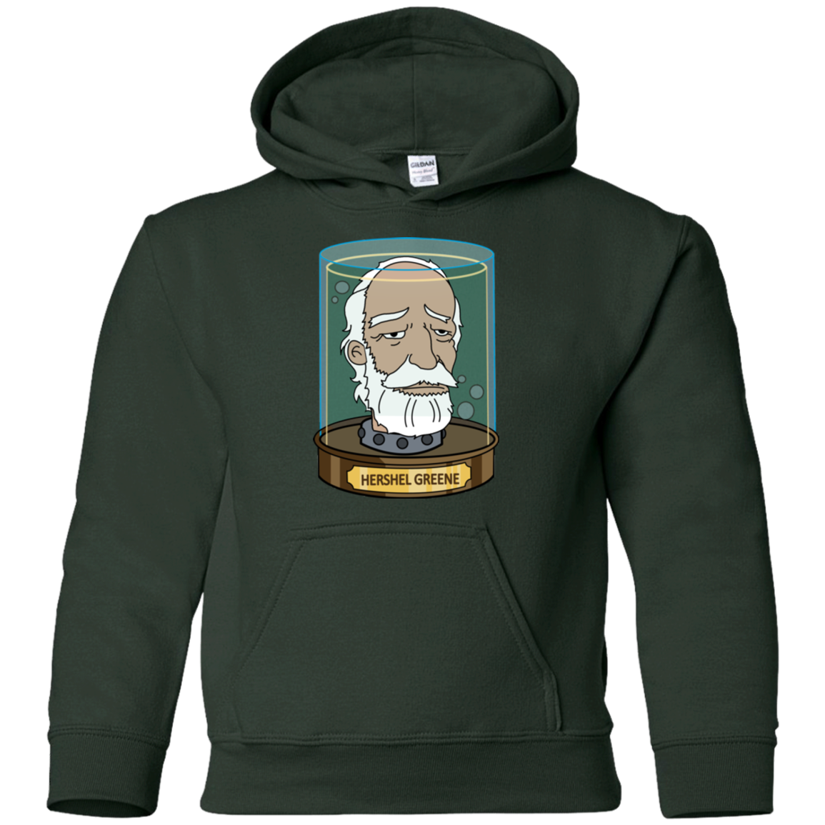 Hershel Greene Head Youth Hoodie