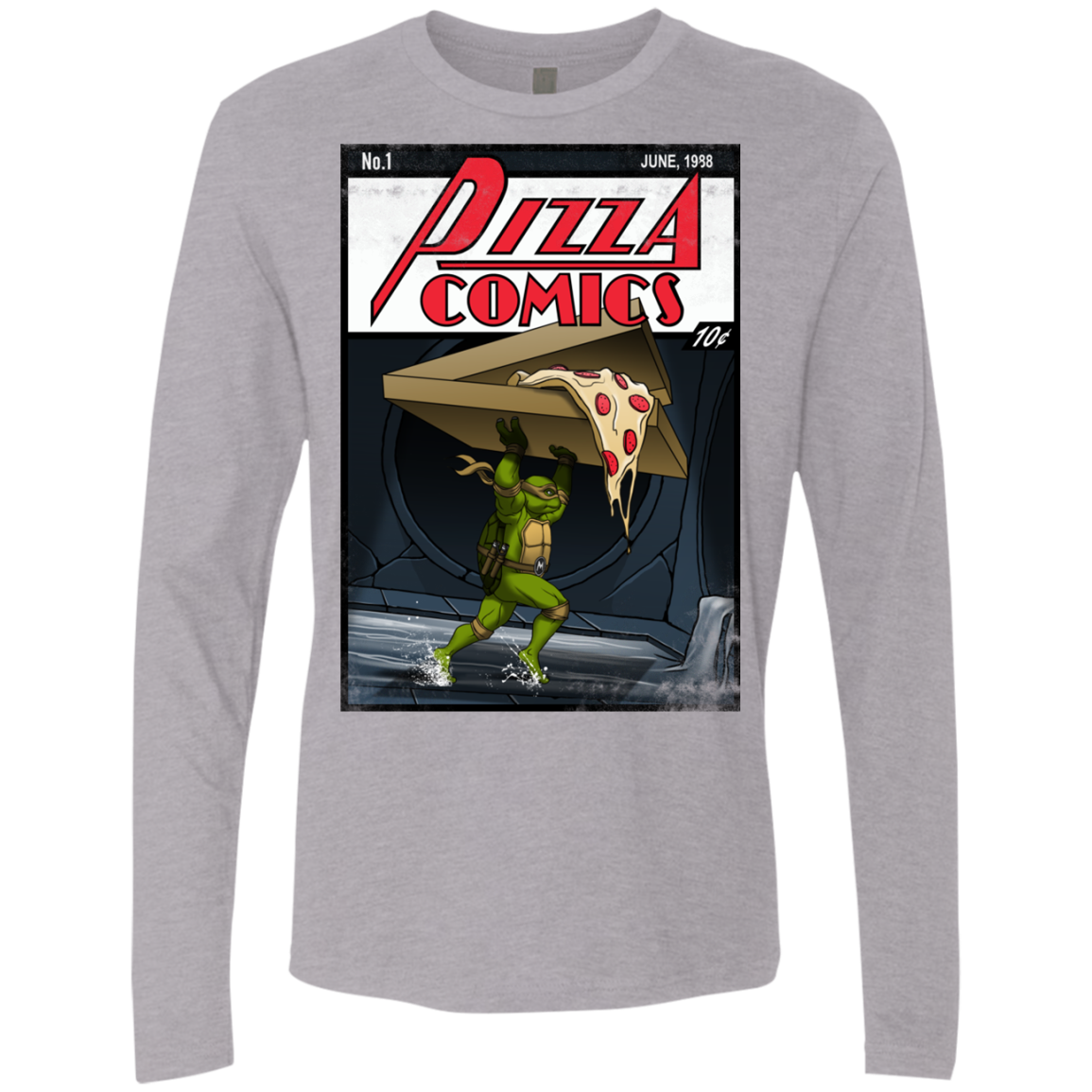 Pizza Comics Men's Premium Long Sleeve