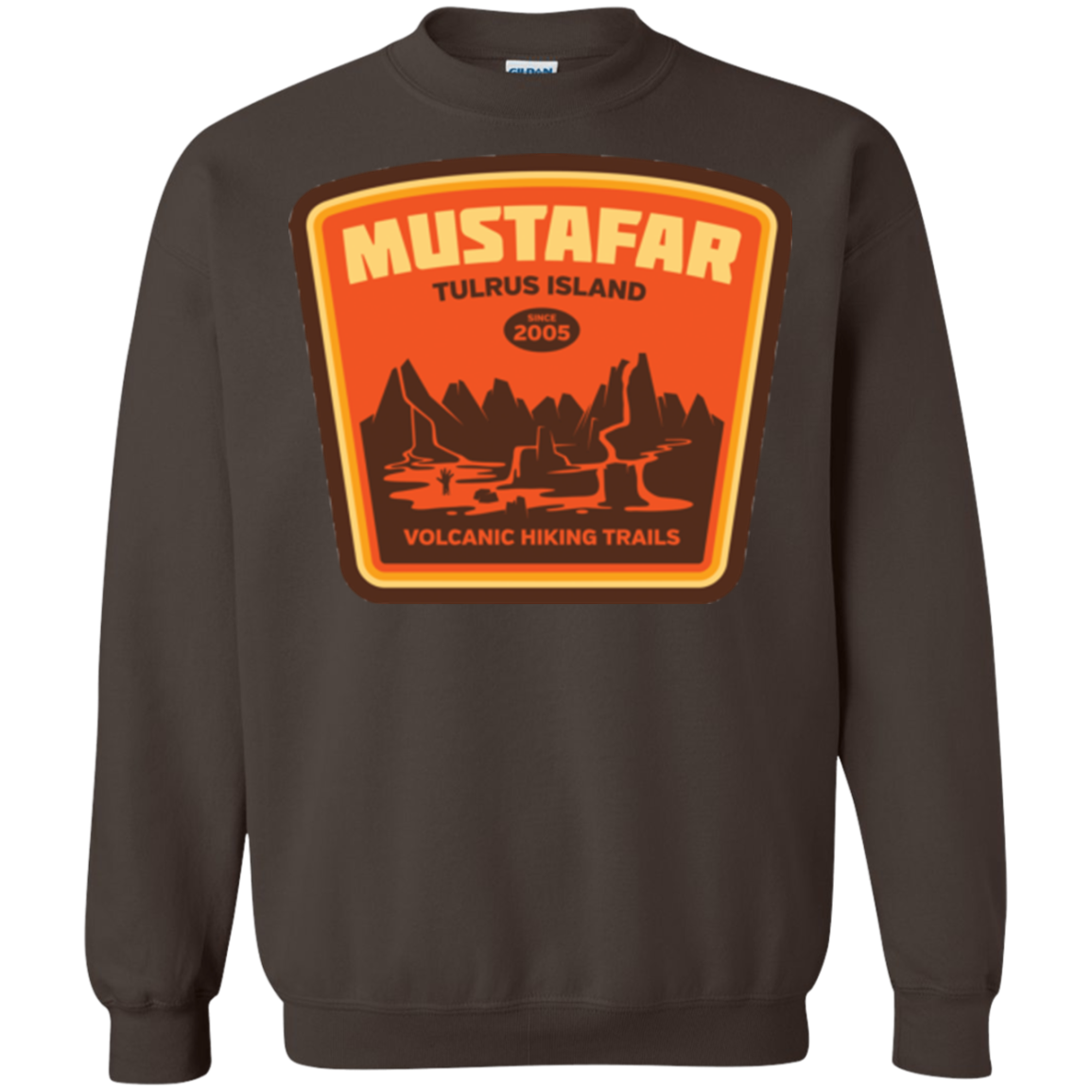 Volcanic Hiking Trails Crewneck Sweatshirt