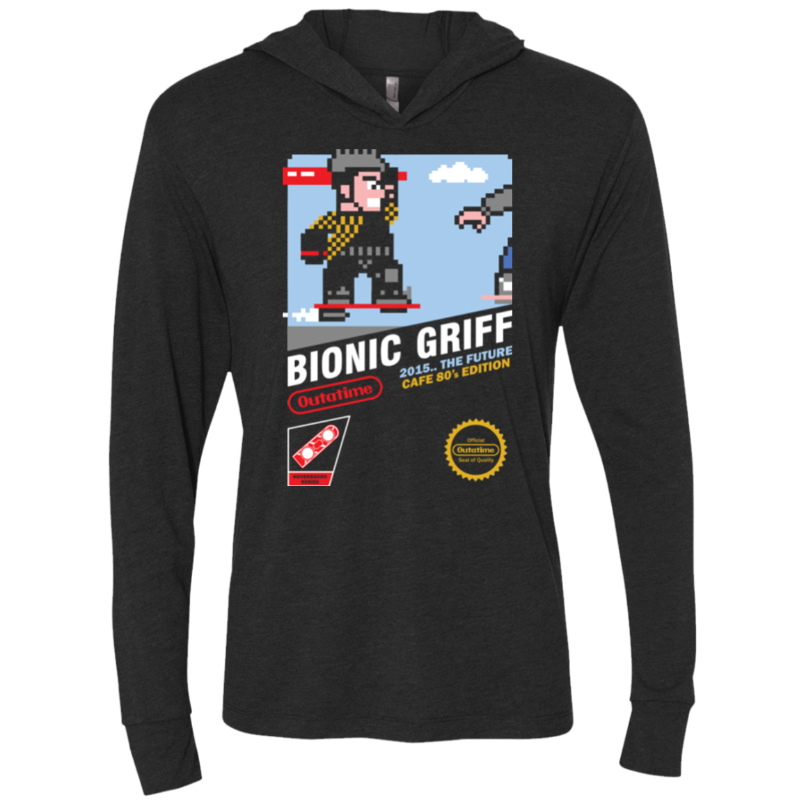 Bionic Griff Triblend Long Sleeve Hoodie Tee