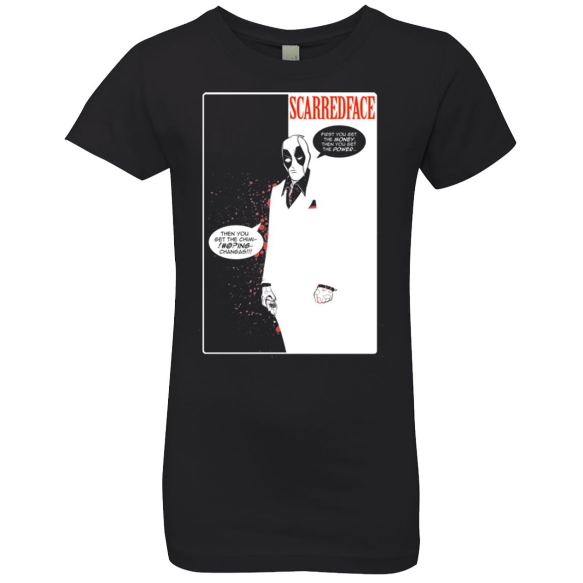 Scarred Face Girls Premium T-Shirt