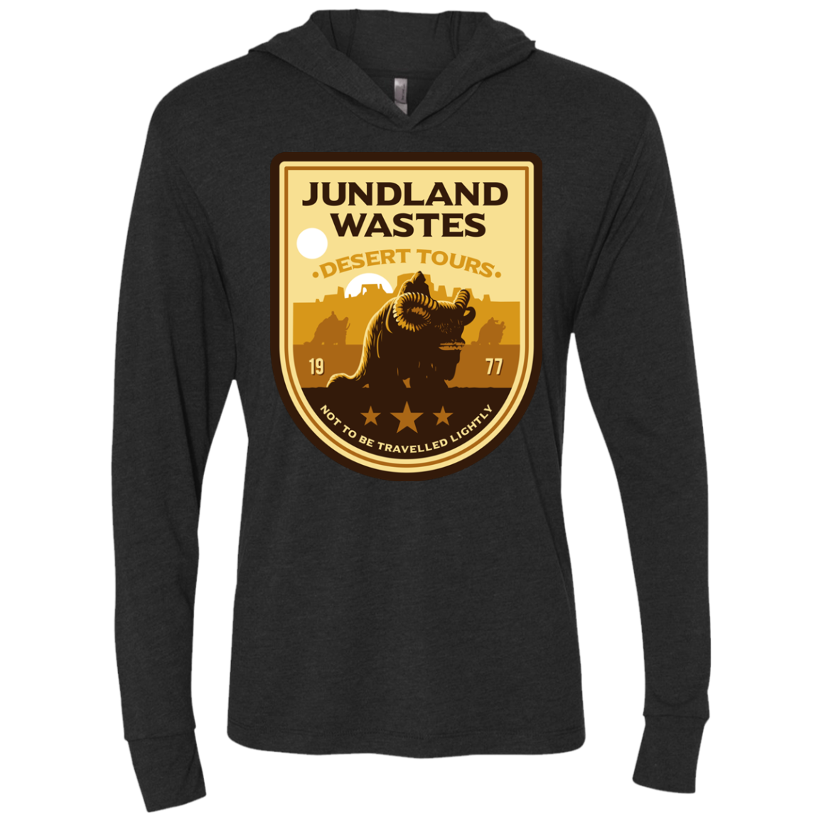 Desert Tours Triblend Long Sleeve Hoodie Tee