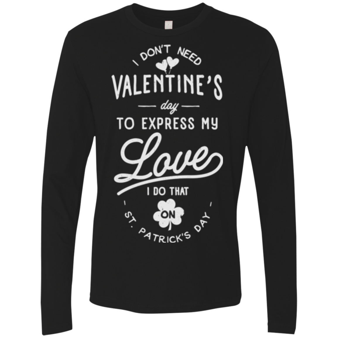 Valentine's Day Men's Premium Long Sleeve