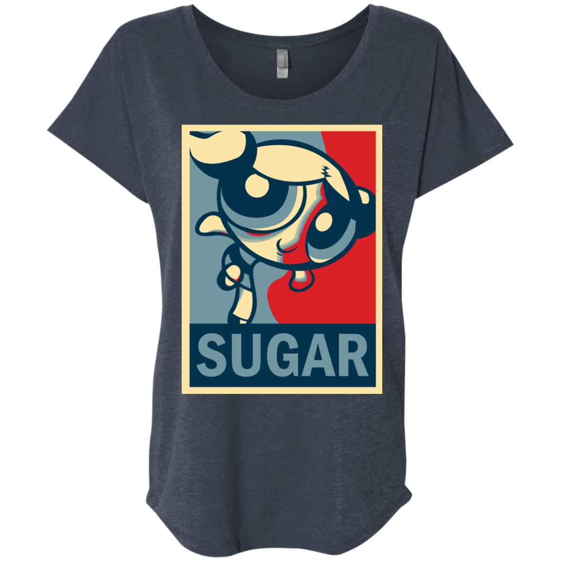 Sugar Powerpuff Triblend Dolman Sleeve