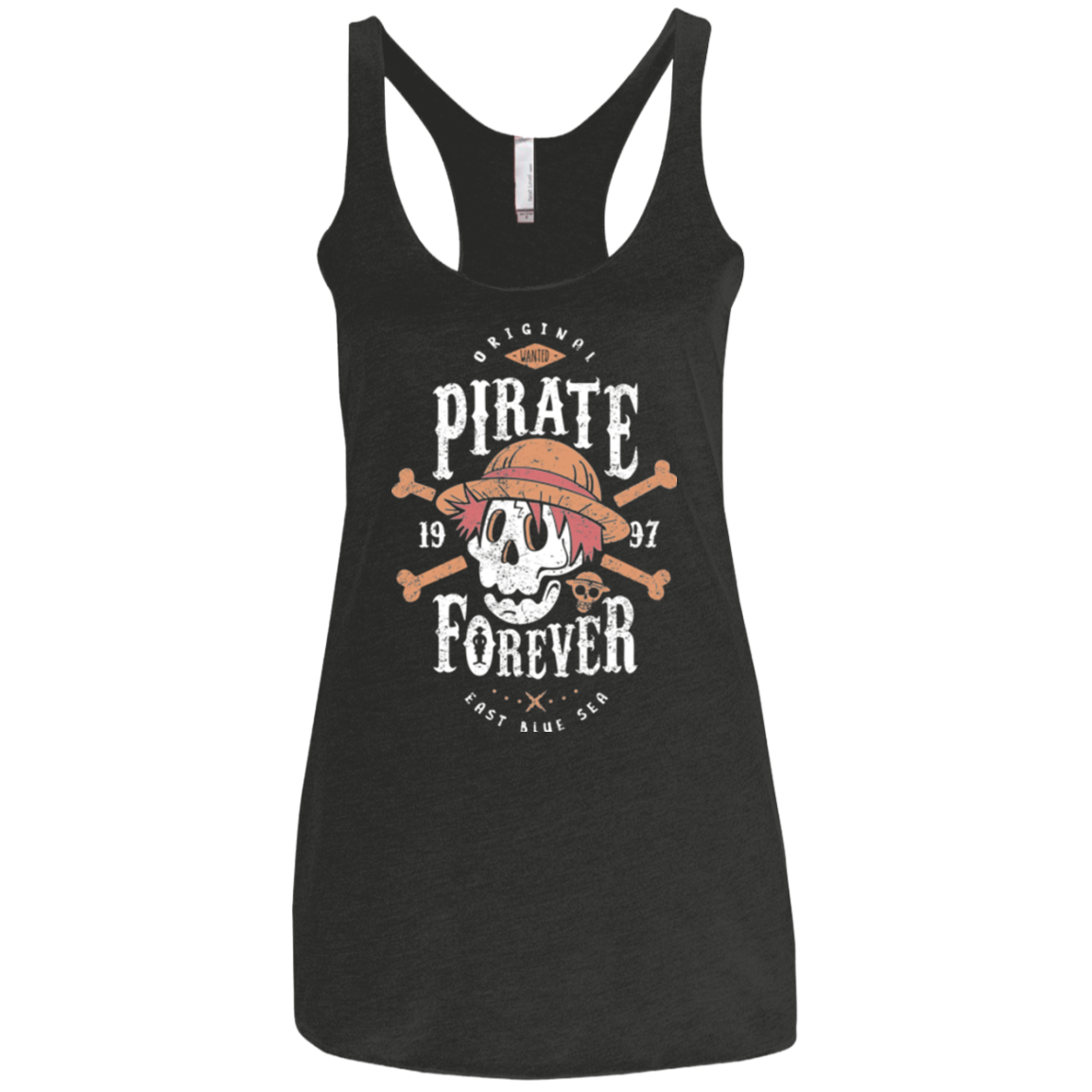 Wanted Pirate Forever Women's Triblend Racerback Tank