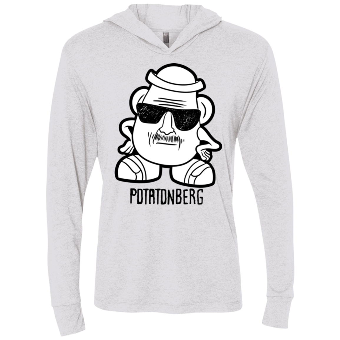 Potatonberg Triblend Long Sleeve Hoodie Tee